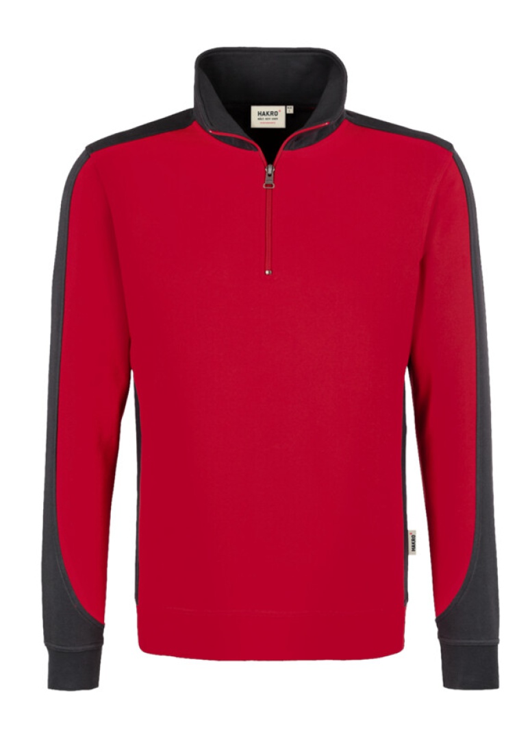 HAKRO Zip-Sweatshirt Contrast MIKRALINAR® 476