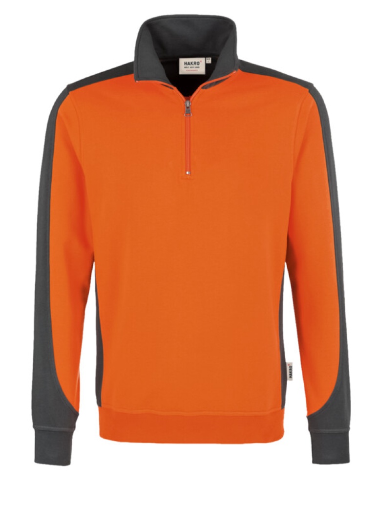 HAKRO Zip-Sweatshirt Contrast MIKRALINAR® 476