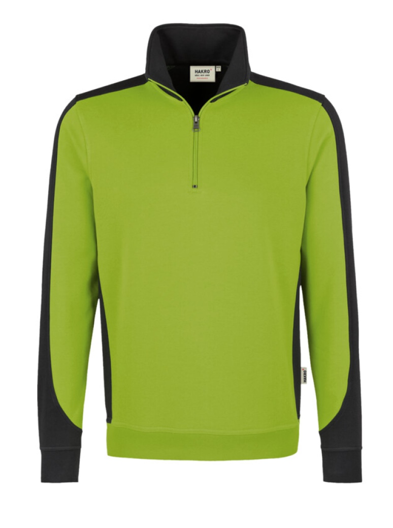 HAKRO Zip-Sweatshirt Contrast MIKRALINAR® 476